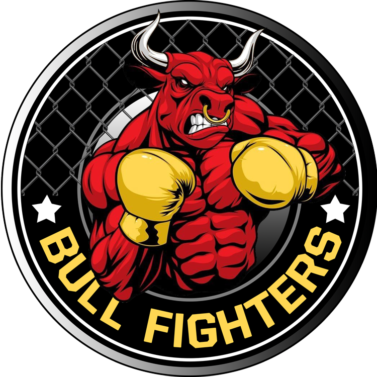 A fighting gym wearing a fitness logo
